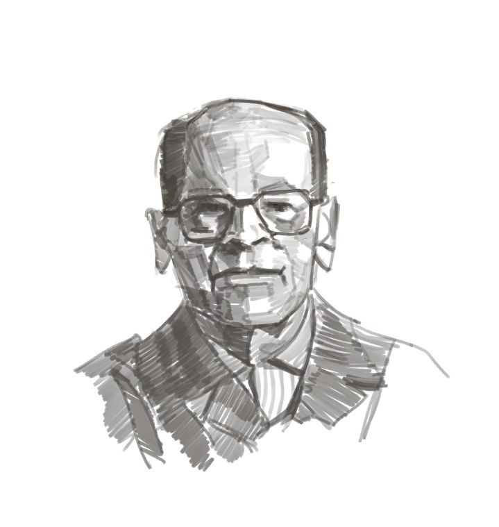 Naguib, digital painting print