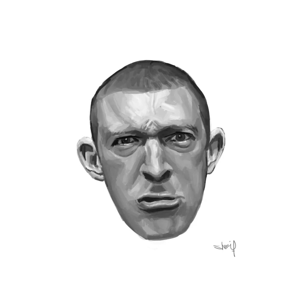 Vinz, digital painting print